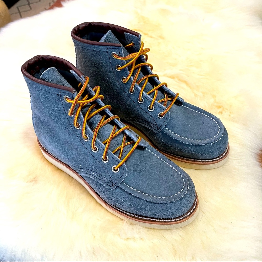 Red Wing 6” Moc Toe Boot, Slate Blue